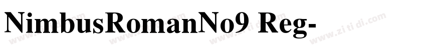 NimbusRomanNo9 Reg字体转换